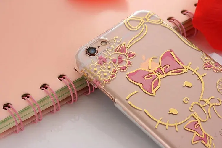 Новый горячий мода 3D симпатичный мультфильм Kawaii плакировкой прозрачный привет