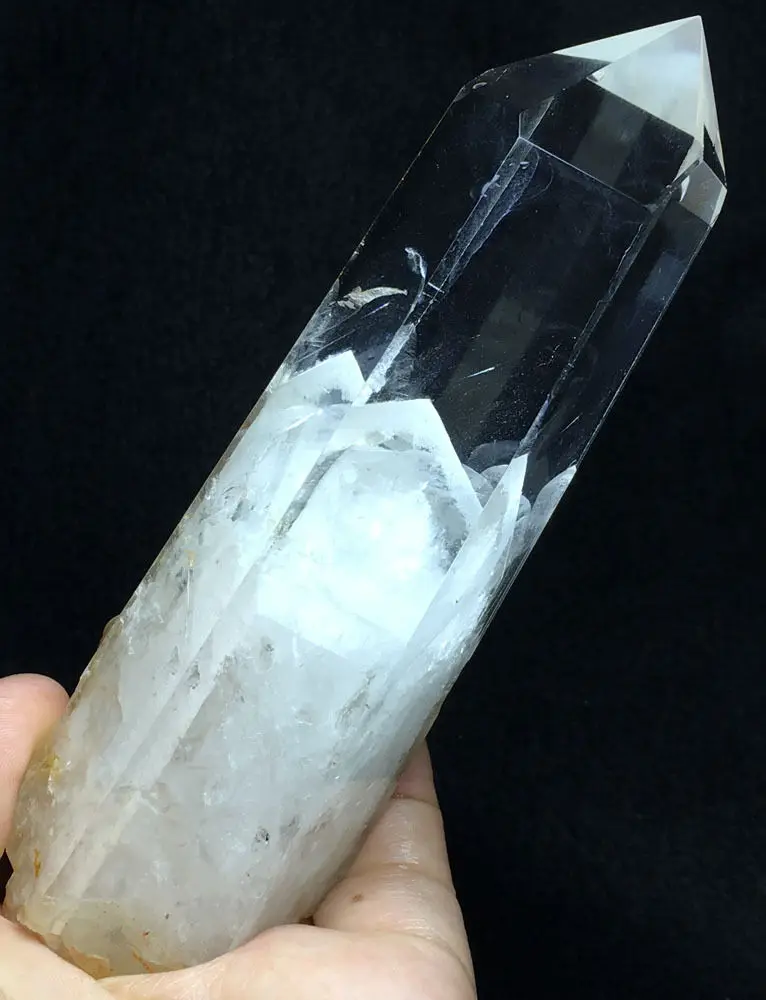 318 г натуральный Phantom 'зеленый красный Ghost' Lemuria семян кварца кристалла точка