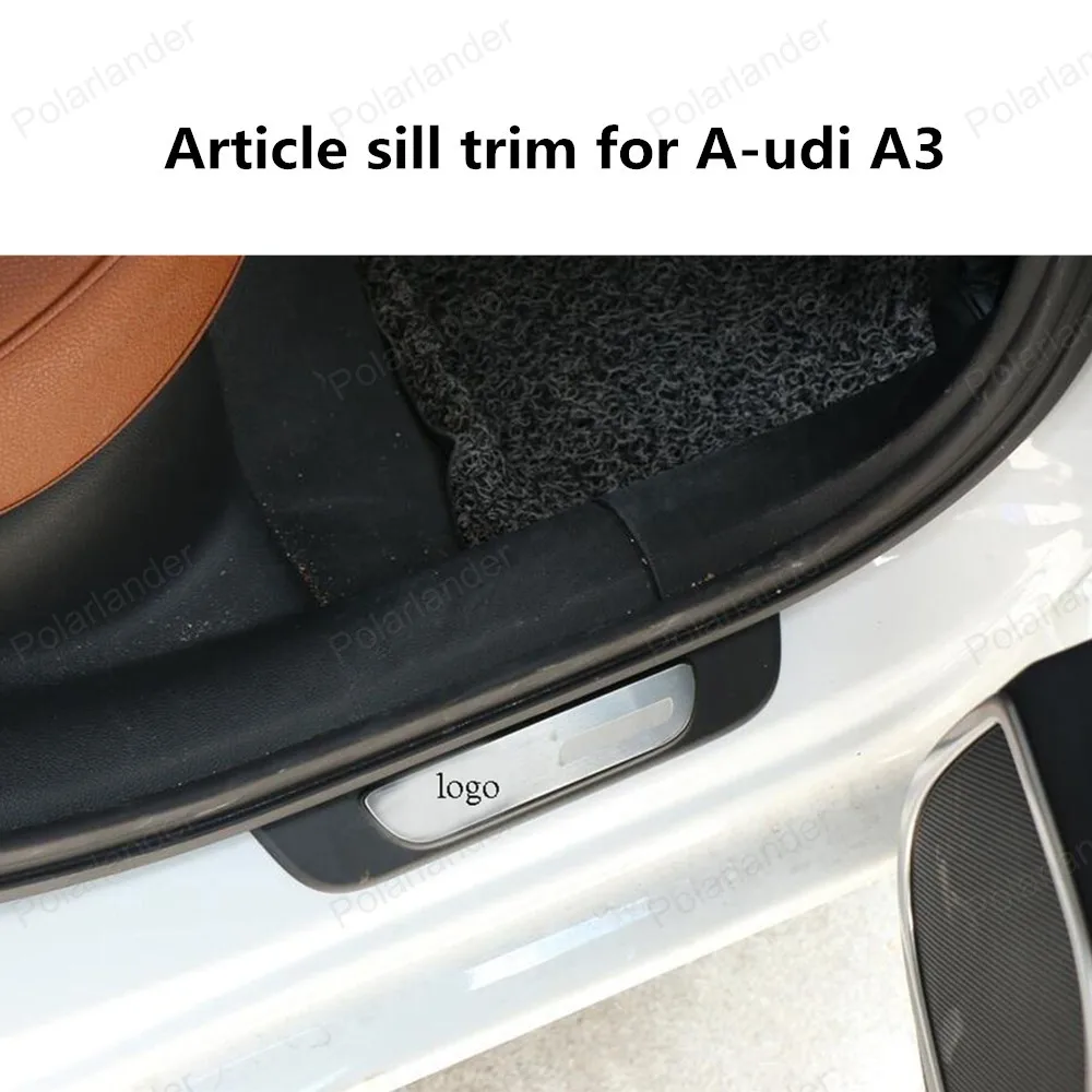 4 шт. автомобильные защитные чехлы из нержавеющей стали для audi A3 2014 2019 A3|case cover for
