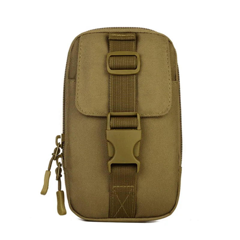 Khaki MOLLE система, сумка для аксессуаров, сумки для рыбалки, альпинизма, тактический Чехол, армейский прочный, Для Путешествий, Походов, военный, EDC, для кемпинга, телефона, XA609WA - Цвет: Khaki