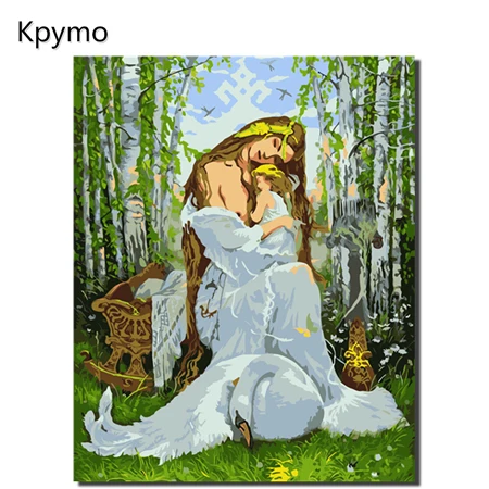 VA-0298 Kpymo живопись каллиграфия декоративная акриловая кисть для рисования живопись по номерам модульная Картина на холсте по номерам VA1022 красота - Цвет: VA-0298