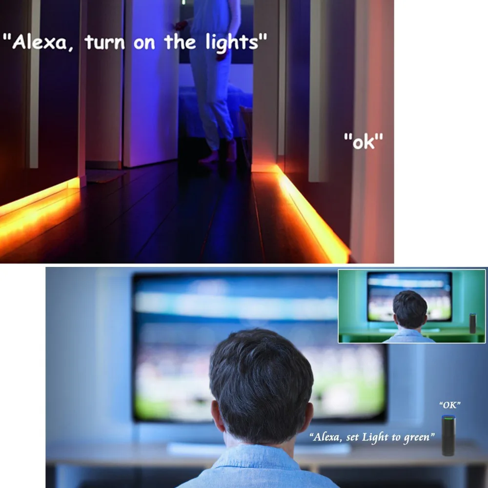 Комплект светодиодных лент RGB с Wi Fi беспроводным управлением для смартфона 5 м 16 4