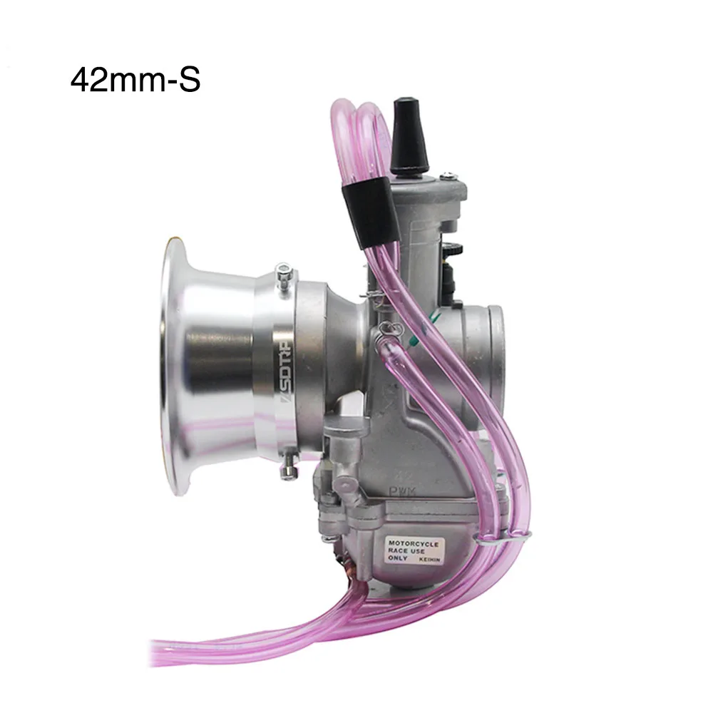 42mm-S ZSDTRP PWM 34 36 38 40 42 мм Карбюратор Carb для 125cc-250cc 2 т 4 т гоночный PWM38 Carb Скутер мопед ATV мотоцикл мотокросс - Цвет: 42mm-S
