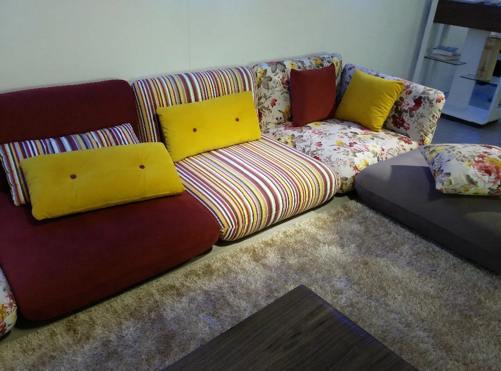 2017 современный набор тканевое кресло сумка для фасоли стул секционный диван