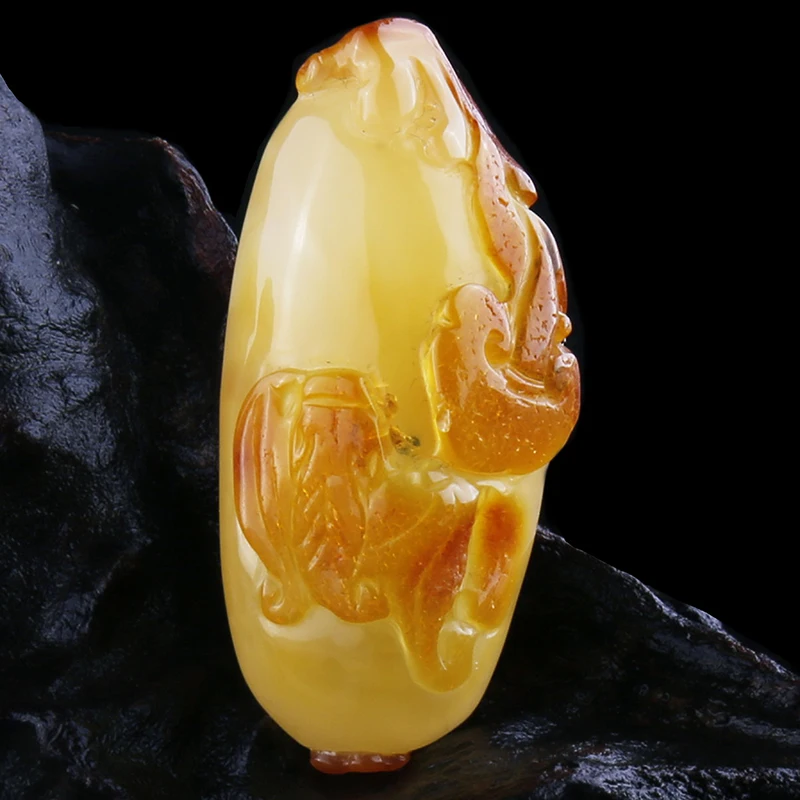 Wanfu burmite натуральный Балтийский воск резьба кулон AL 01|pendant| |