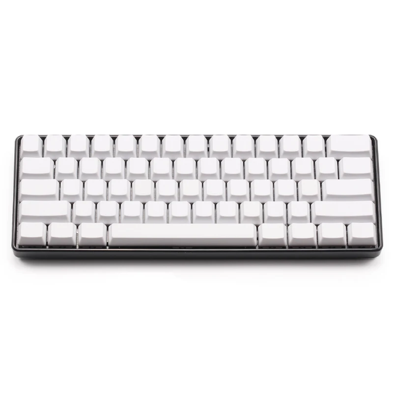 Белый черный оранжевый синий пустой толстый PBT OEM профиль 61 ANSI Keycaps для MX Switches dz60 gh60
