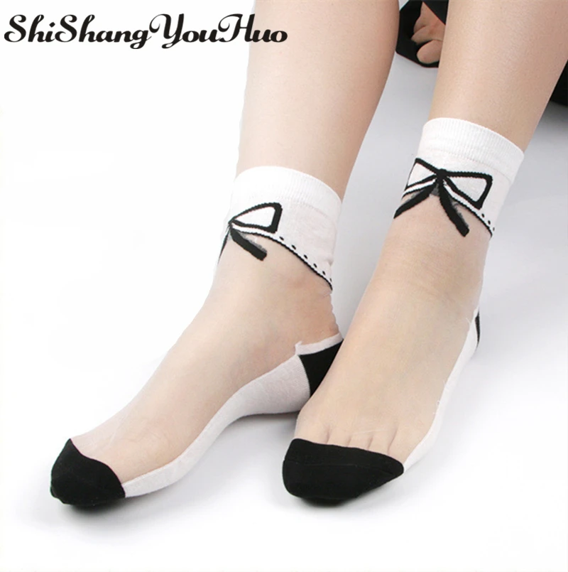 Shishangyouhuo 4 шт. = 2 пар/лот удобные летние прозрачные кружевные короткие женские