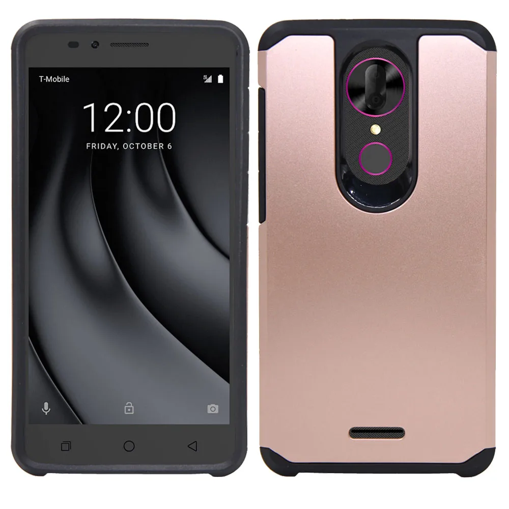 For T-Mobile Revvl Plus Case Anti Scratch Armor Dual Layer Soft Rubber&ampHard PC Back Cover Coolpad (T-mobile) | Мобильные телефоны