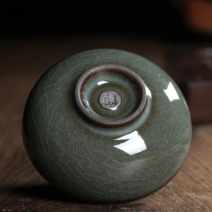 WIZAMONY 2 шт. китайский фарфоровый чайный набор Longquan Celadon с искусственной глазурью 70