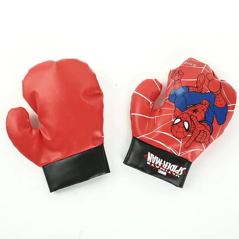 Дети на открытом воздухе спортивные игрушки для бокса Marvel Человек-паук игрушка-Супергерой перчатки мешок с песком в комплекте для детей мальчиков начинающих подарки на день рождения