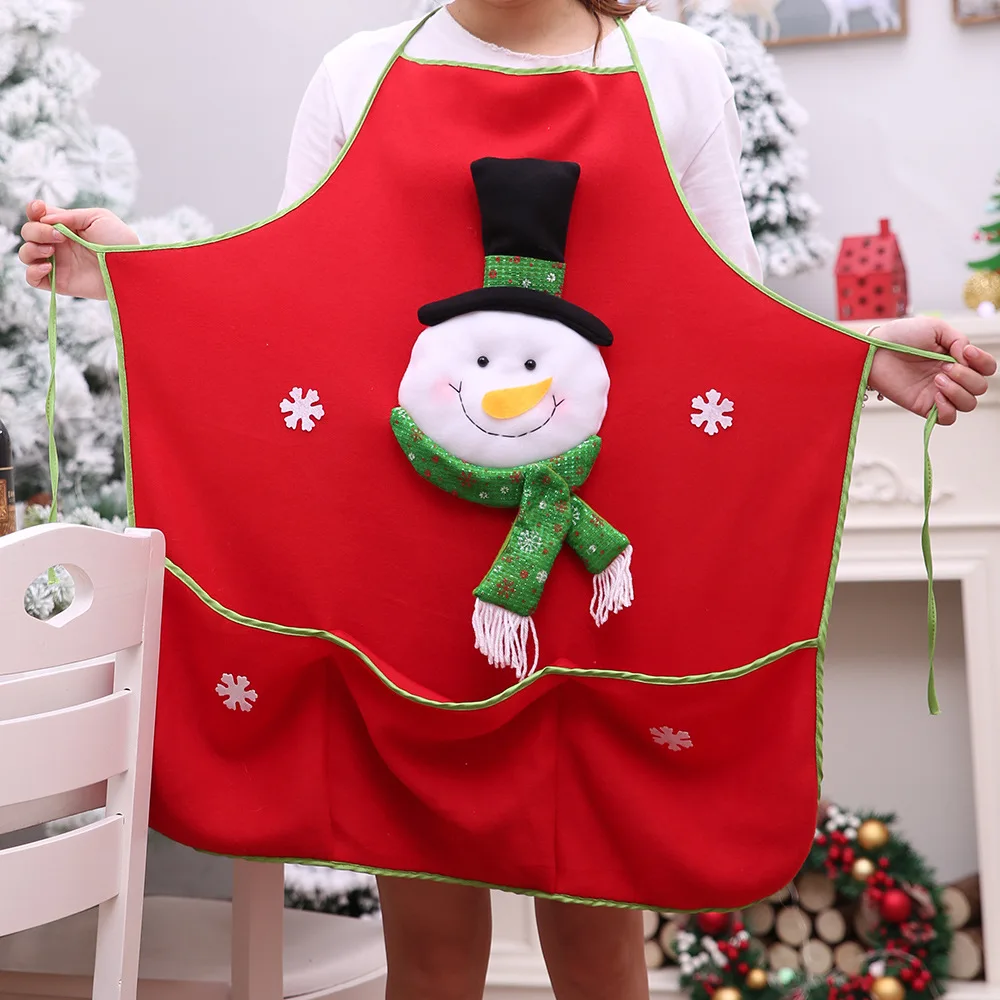 Фартуки унисекс для готовки шеф повара рождественские фартуки с санта клаусом