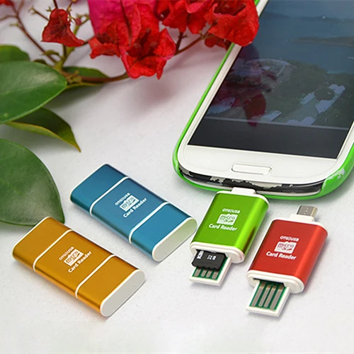 2 в 1 Мини Micro USB SD SDXC SDHC TF OTG картридер адаптер для samsung S3 S4 | Компьютеры и офис
