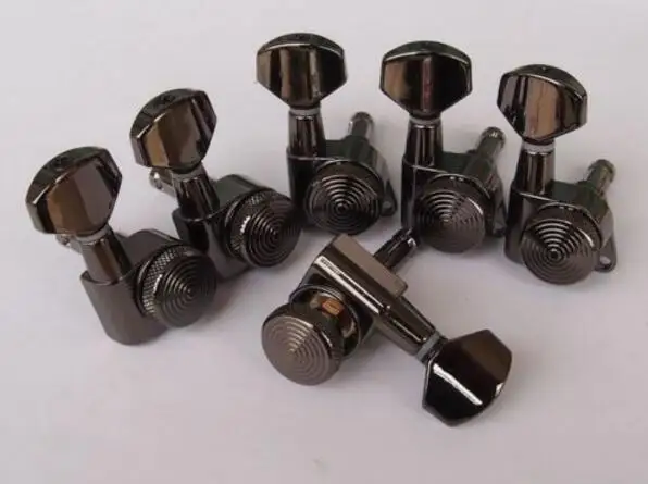 Замок Wilkinson 6R черный никелевый гитарный локатор тюнер с фиксацией JN 07|locking tuners|guitar