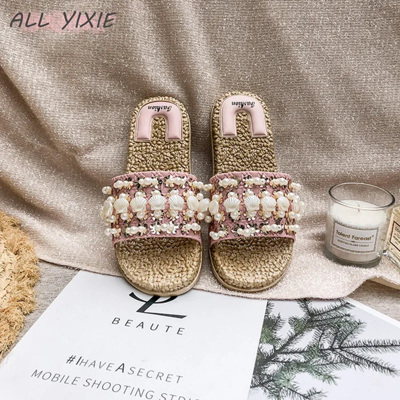 Все YIXIE2019 летние новые женские сандалии и шлепанцы модные дикие повседневные