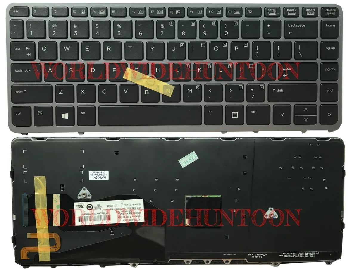 Reboto Оригинальная клавиатура совместимый для hp Elitebook 740 G1 G2 840 850 нам макет