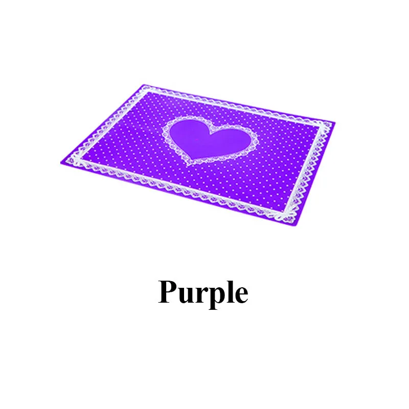 Силиконовая подушка, подушка для запястья, подставка для рук, Маникюрный Стол, держатель для рук, подставки для рук, моющийся коврик, складной коврик для маникюра, салонные инструменты - Цвет: Purple