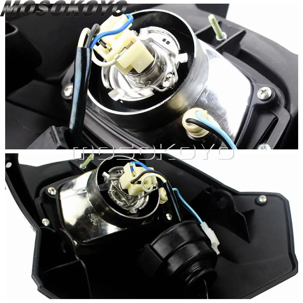 Черный фары для мотокросса Yamaha WR450F WR250F YZ YZF TW TTR DR RM EXC MX XC F SX SMR 500 300 DRZ Enduro велосипеды