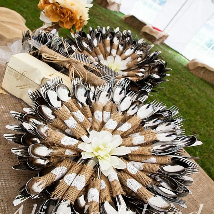 10 шт. коврик с джутовой чашей настольная подставка подстаканники в рустикальном