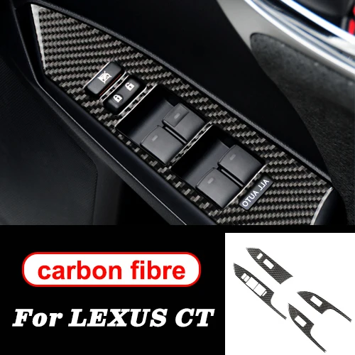 right-hand drive C Для LEXUS CT200h LHD RHD аксессуары из углеродного волокна внутренняя отделка автомобиля наклейки шестерни окна дверь CD воздух teering колеса Выход Панель - Название цвета: right-hand drive C