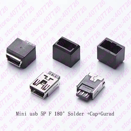 10 комплектов мини-USB гнездовой разъем DIP Mini USB гнездо 2 0 5-контактный с пластиковой
