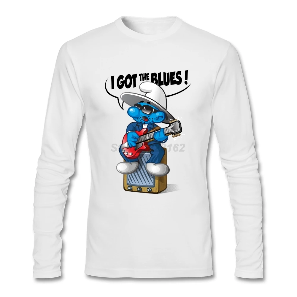 Осенняя мужская футболка для любителей блюза по индивидуальному заказу с