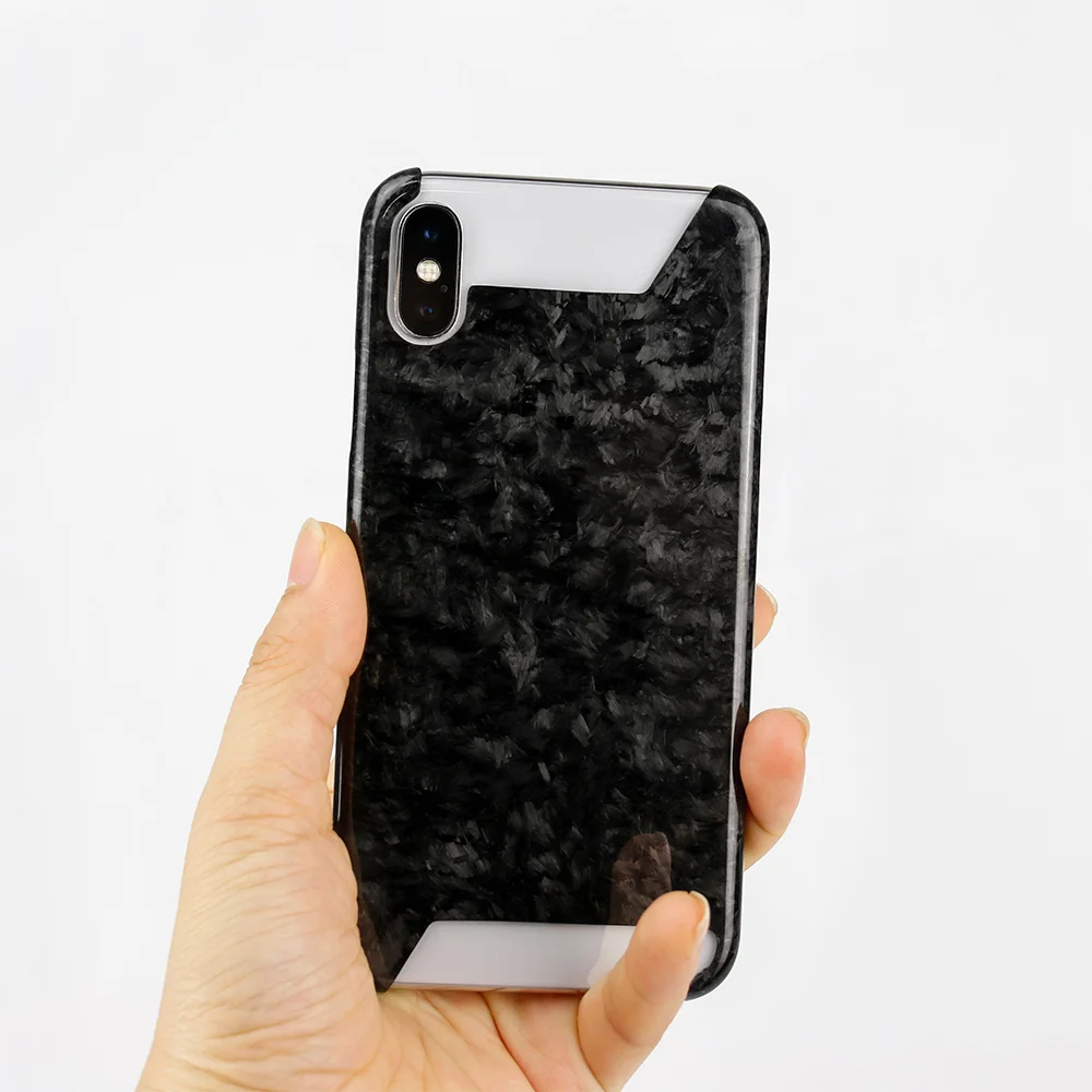Черный Из углеродного волокна, ПВХ из углеродного волокна чехол для iPhone X XS XR XS MAX задняя крышка Роскошный чехол-портмоне в ретро-стиле оригинальным блеском-узор из углеродного волокна внутри чехол - Цвет: Черный