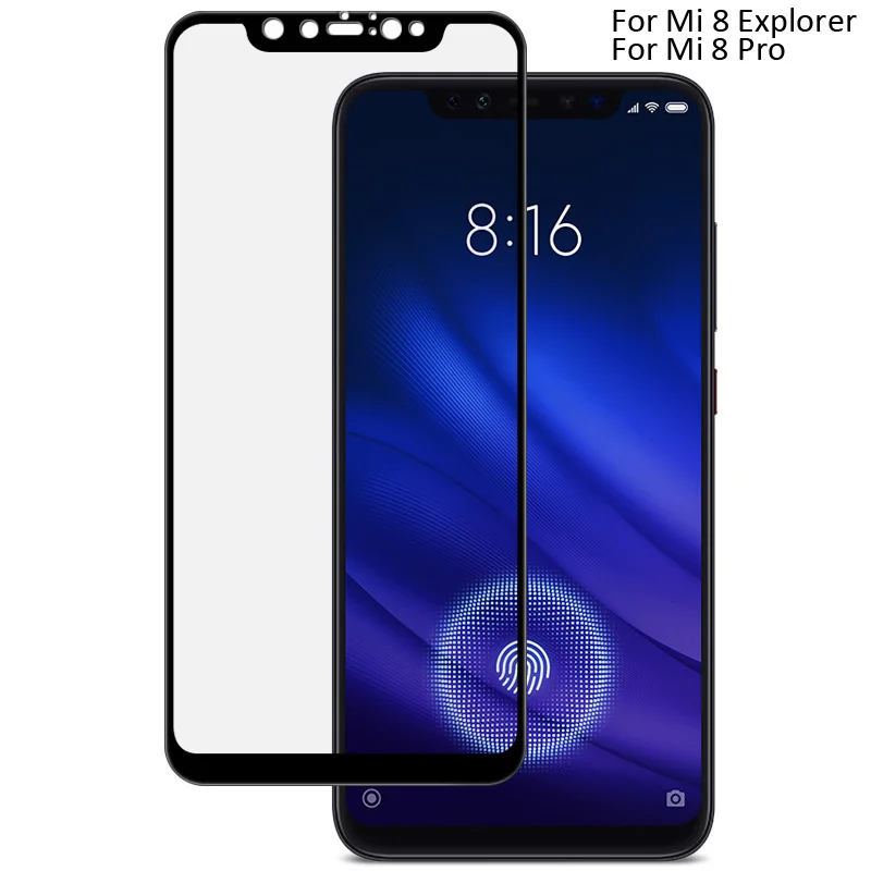 Imak Pro+ полноэкранный клей защитное закаленное стекло для Xiao mi 9 mi 8 mi 8 Se Lite Pro Explorer 2.5D изогнутое Олеофобное