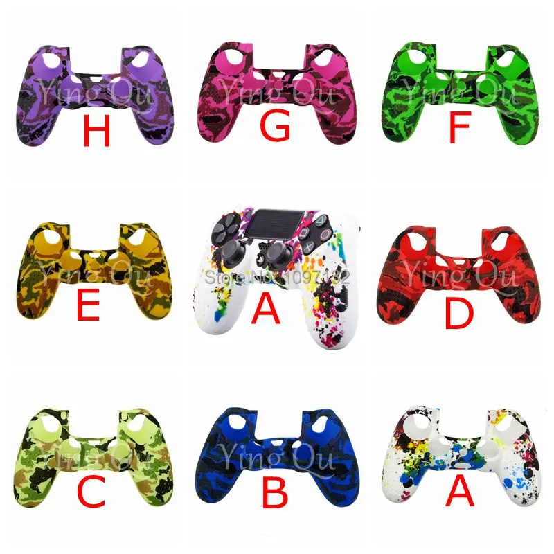 10 новых чехлов для Dualshock 4 нескользящий Силиконовый чехол с шипами геймпада Sony