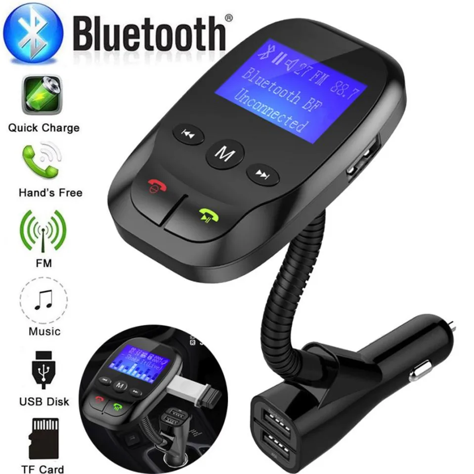 Беспроводной автомобильный Bluetooth fm передатчик MP3 радио адаптер комплект для