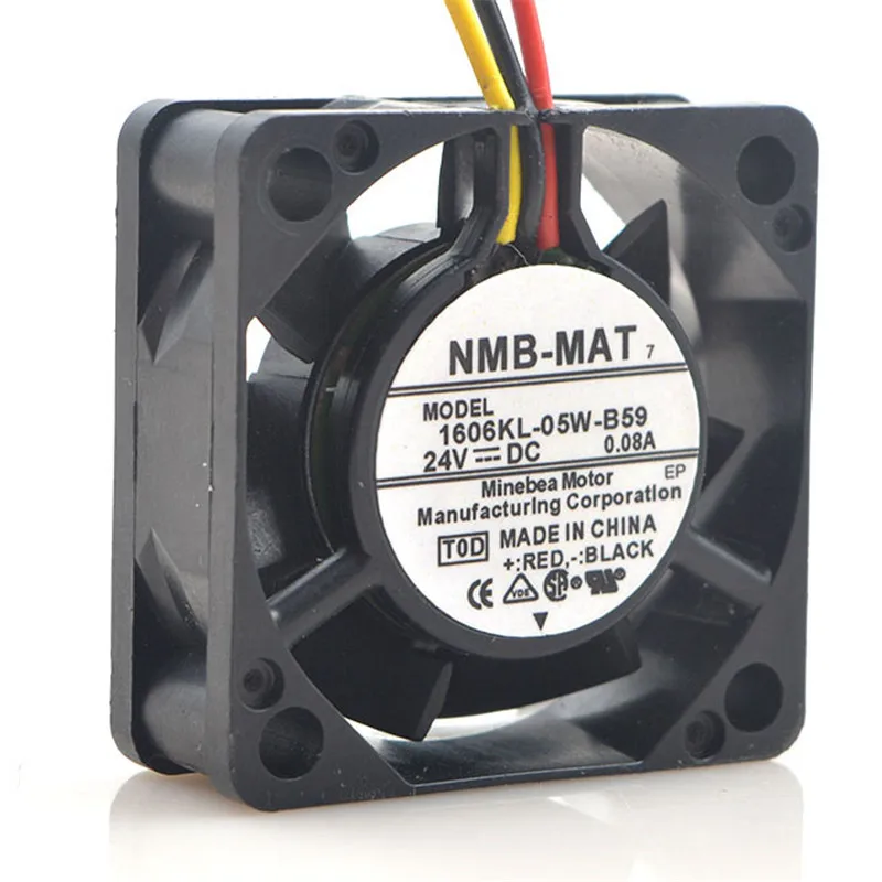 NMB оригинальный вентилятор 1606KL 05W B59 T05 40 мм 40X40X15 сервер квадратный DC 24V 0.08A 3 провода