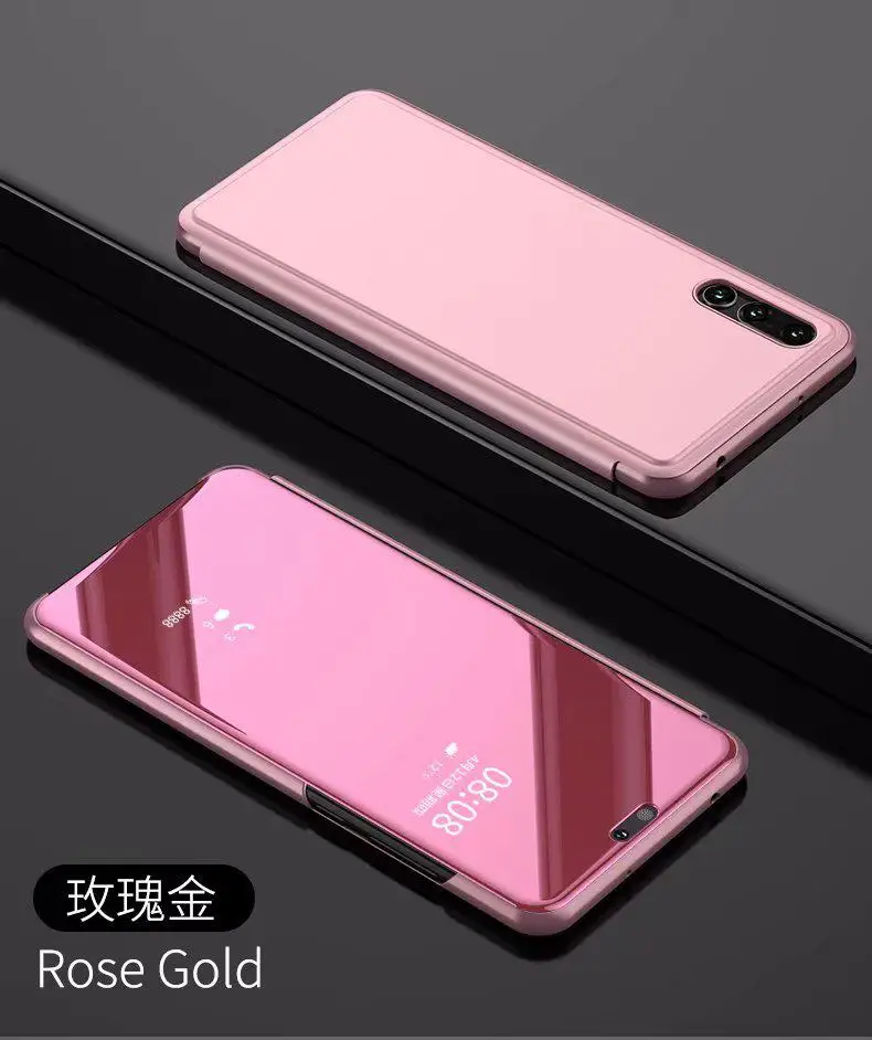 Чехол для Huawei Y5 Y6 Y7 Y9 Prime 2018 умный зеркальный Прозрачный чехол Honor 8 9 10 Lite 7A 7C Pro