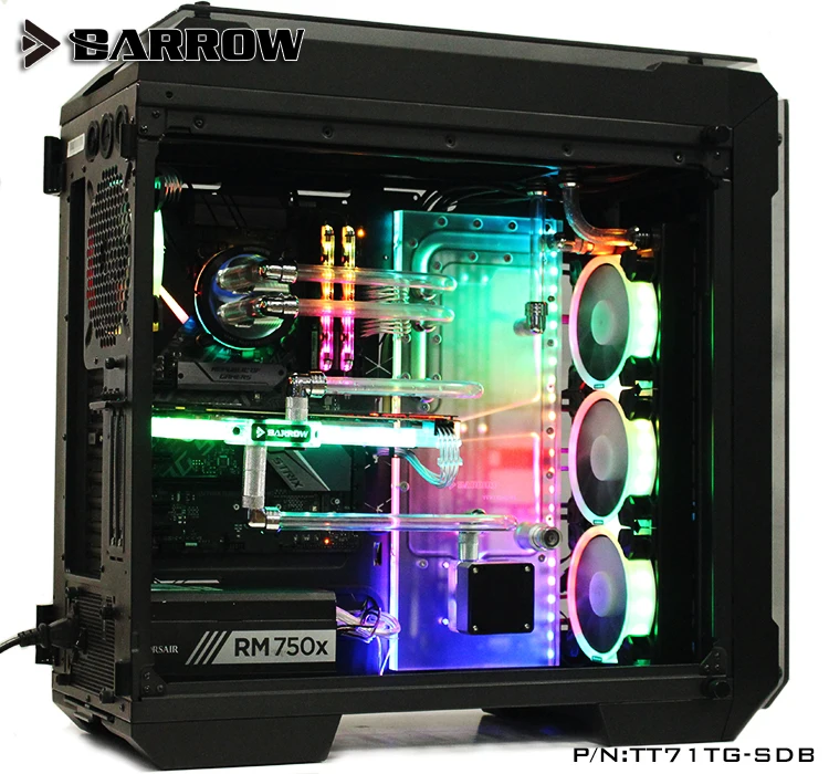 

Barrow Acrylic Board Water Channel Solution kit use for Tt View 71 TG/TG RGB Case / for CPU and GPU Block / Instead reservoir