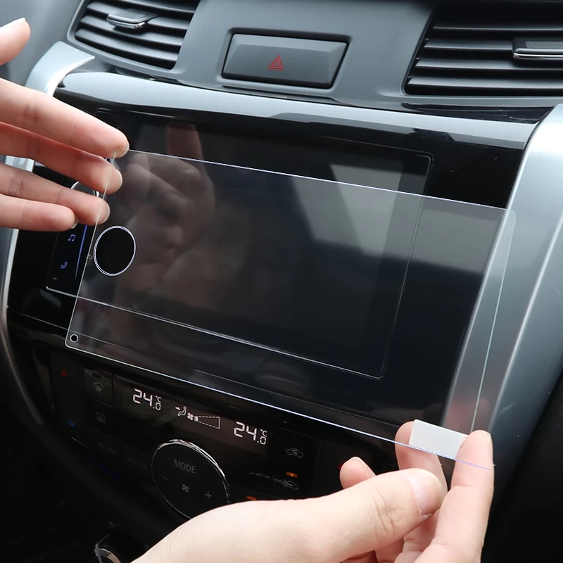 Стайлинг автомобиля QCBXYYXH стеклянная Защитная пленка для экрана GPS навигации Nissan