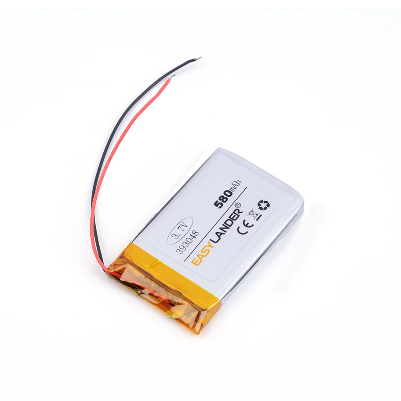 

Литиево-ионные аккумуляторные батареи 393048 580 мАч для MP3 mp4-плеера, светодиодный светильник, лампа