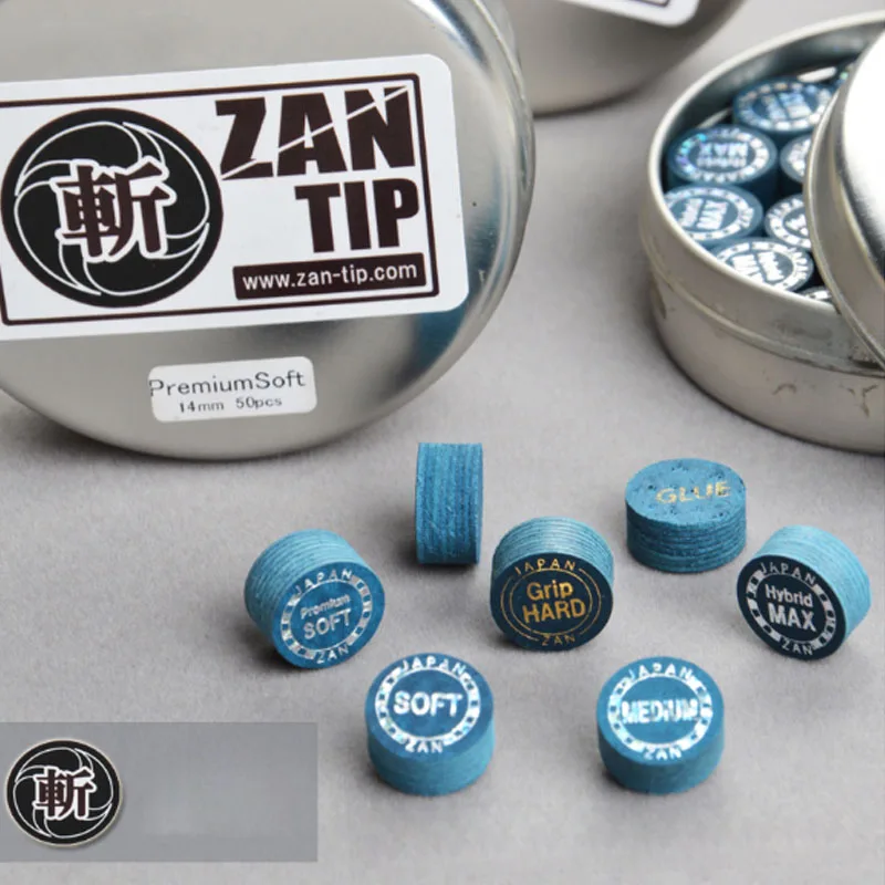 Цельный оригинальный наконечник ZAN Pool Cue 14 мм M S|Аксессуары для снукера и бильярда|