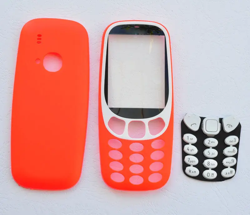 BINYEAE полный корпус для Nokia 3310 лицевая рамка крышка батареи чехол с клавиатурой