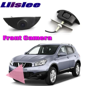 Автомобильная Передняя камера LiisLee для Nissan Qashqai J10 2006-2013, Передняя камера с логотипом, ручное управление, фронтальная камера