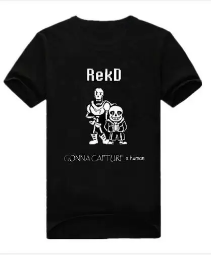 2018New модные Undertale футболка Для мужчин хлопок короткий рукав Футболка Веселая