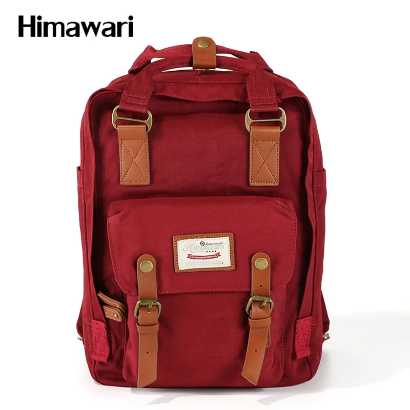 NO 27-Wine Red Himawari брендовые милые нейлоновые рюкзаки, дорожная сумка, женский водонепроницаемый рюкзак для ноутбука, большая емкость, сумки для мам, Mochila, школьная сумка no1 - Цвет: NO 27-Wine Red