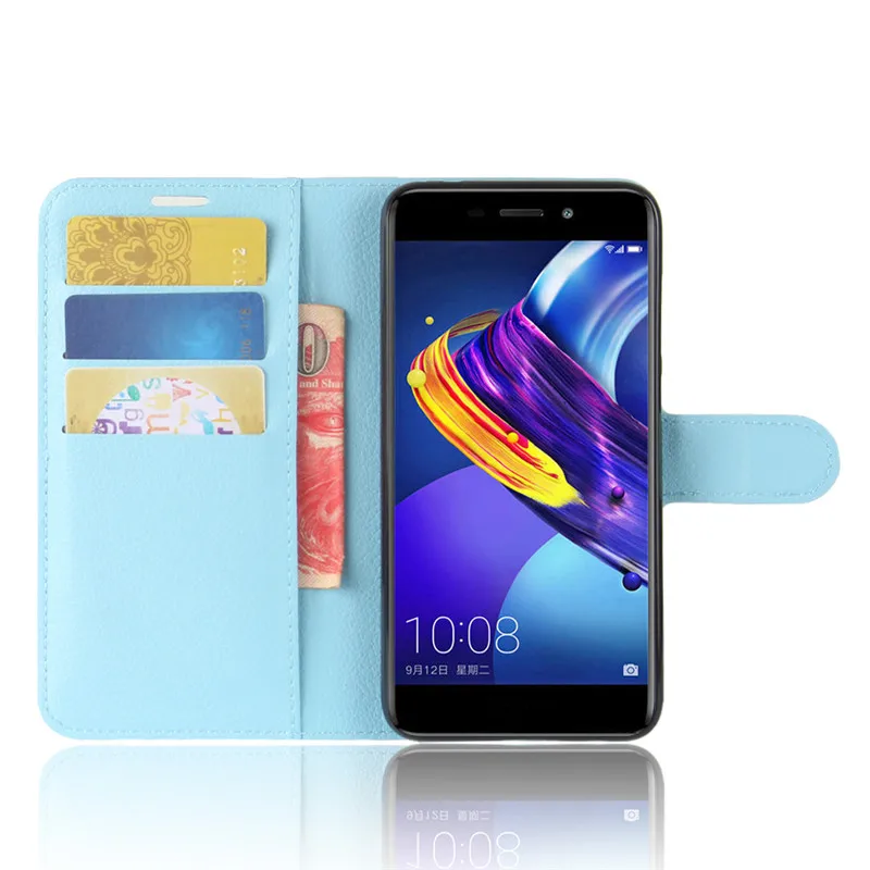 Чехол для huawei Honor 6C Pro, чехол для Honor 6, CPro, с рисунком личи, с отделениями для карт, из искусственной кожи чехол-книжка для huawei Honor V9 Play