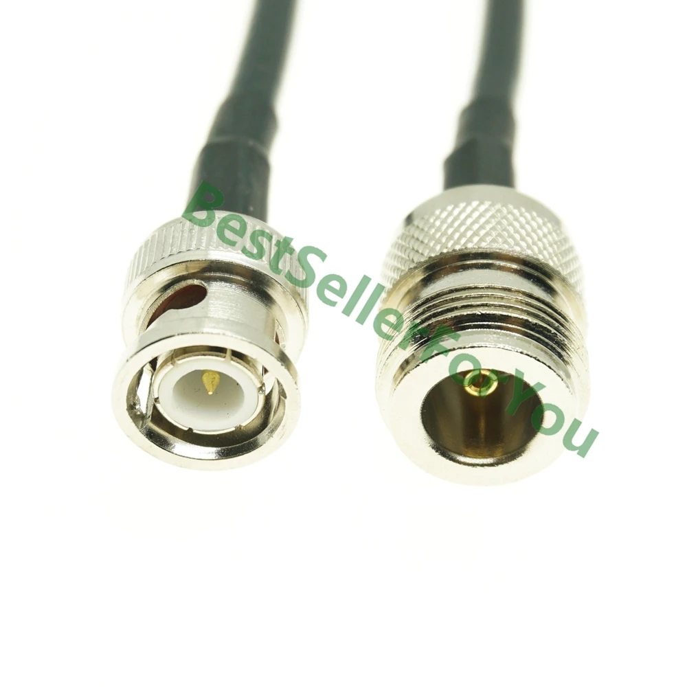 

BNC male to N Female RF Pigtail Antenna Adapter Coaxial Cable RG58