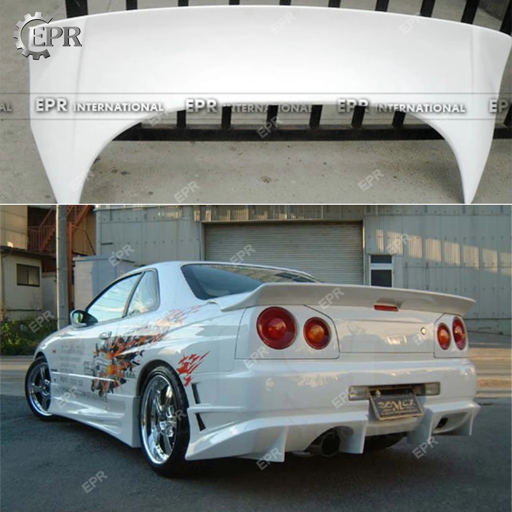Для Nissan Skyline R34 GTT ERP стекловолокно Bomex задний спойлер Комплект кузова тюнинг часть