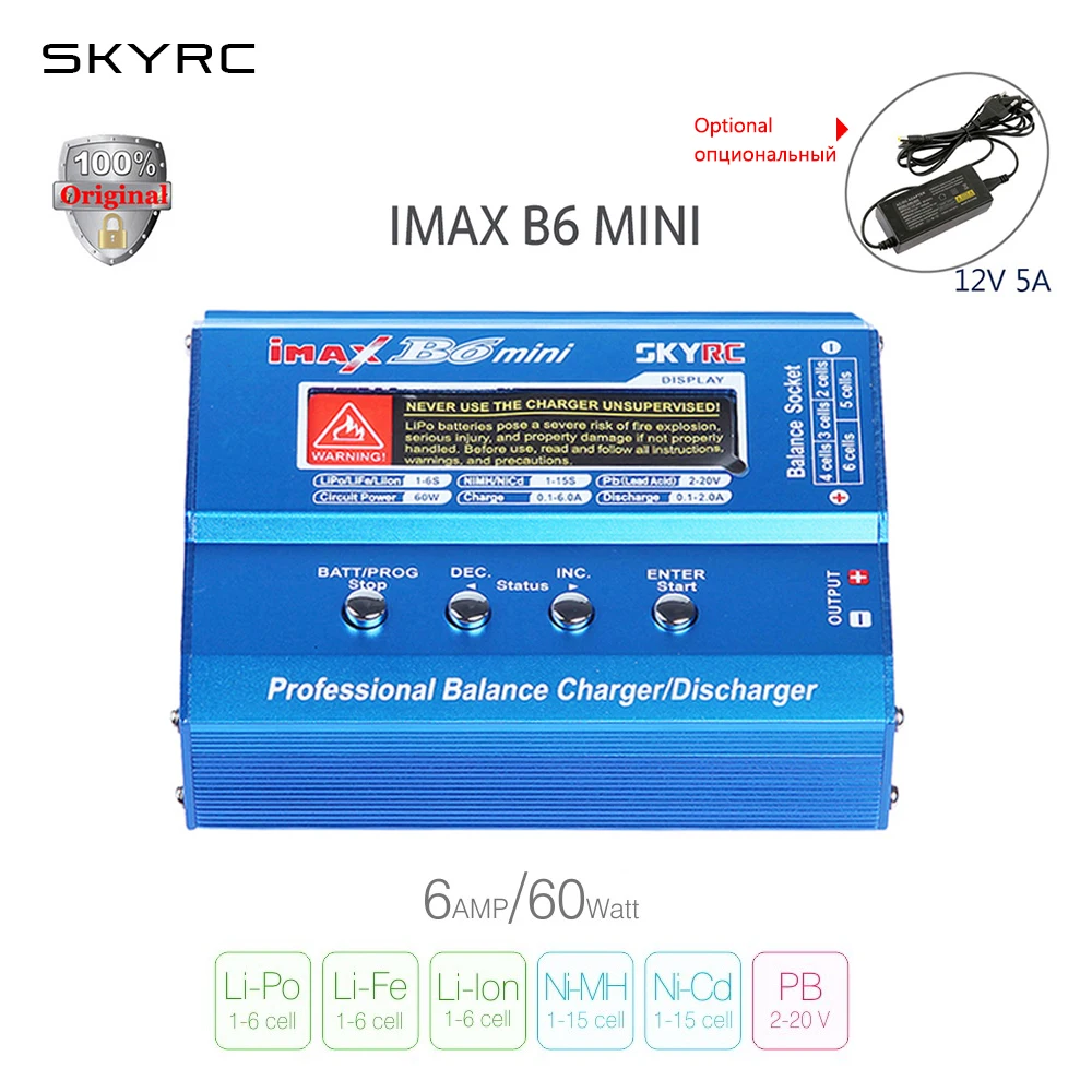 100% оригинал Skyrc IMAX B6 мини баланс RC Зарядное устройство/dis устройство для вертолета