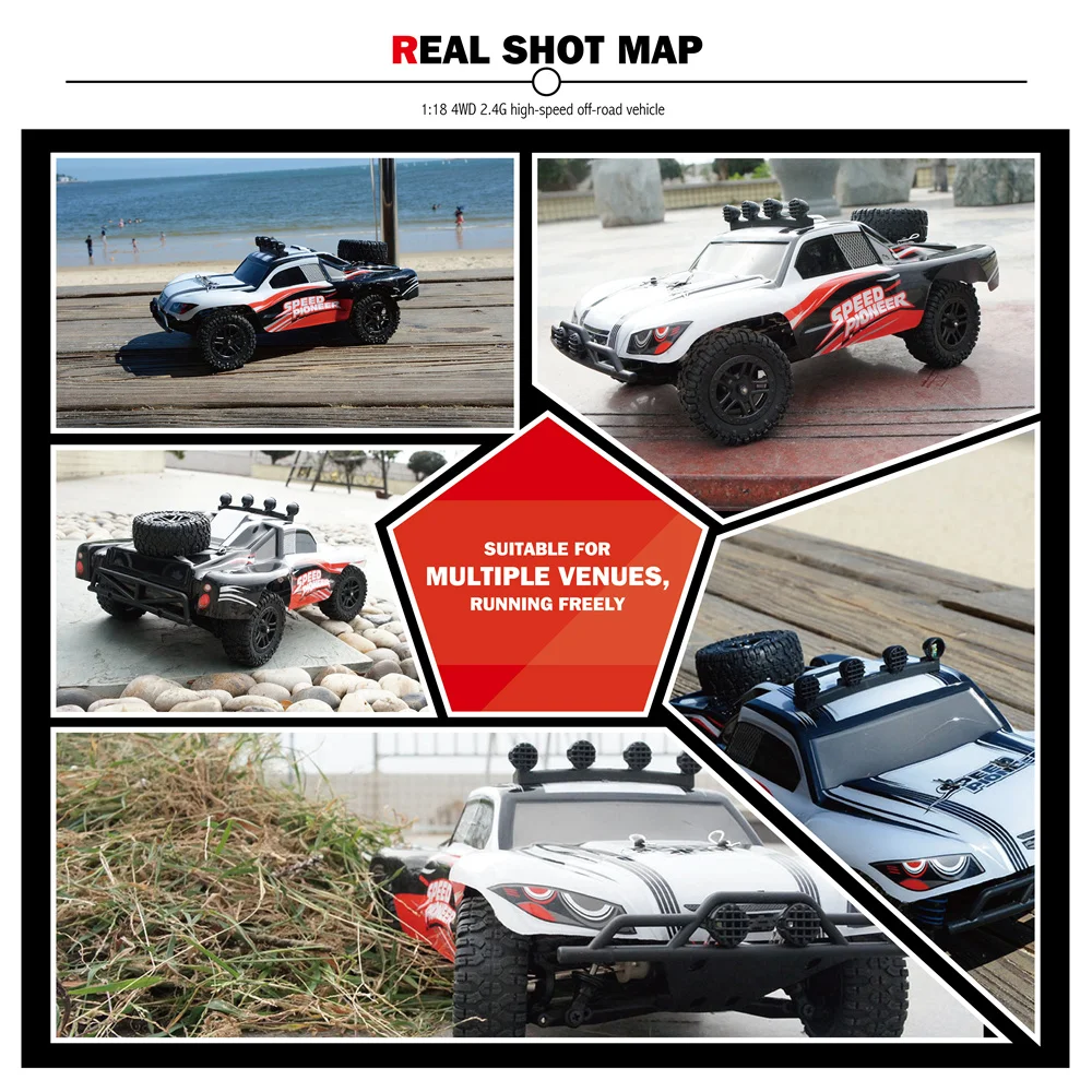 RC автомобиль 4WD высокоскоростной грузовик мини внедорожник DIY автомобильный