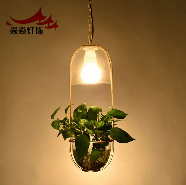 Подвесные светильники в скандинавском стиле современные лампы виде растений со