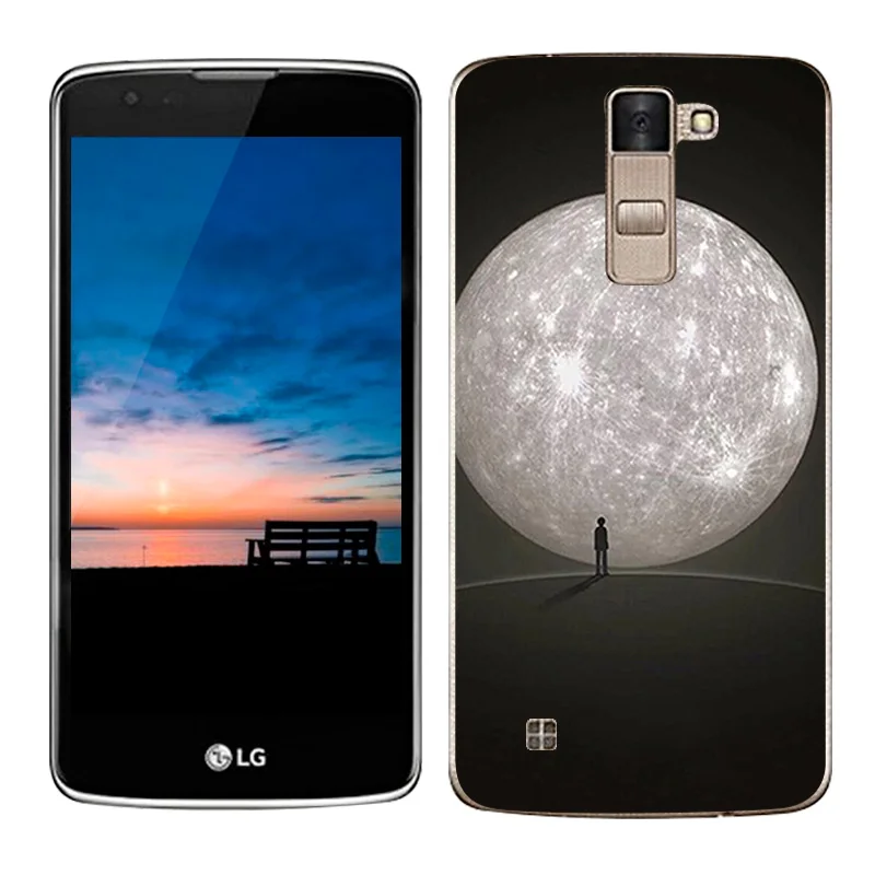 Роскошный чехол для LG K8 Lte K350 K350E K350N чехлы с рисунком Scape Мягкий Силиконовый ТПУ