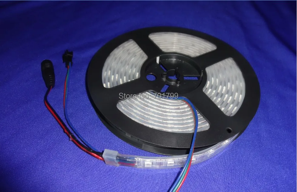 4 м DC5V WS2812B led pixel srip IP68 60 шт. WS2812B/m с пикселей белый PCB в силиконовой трубке только