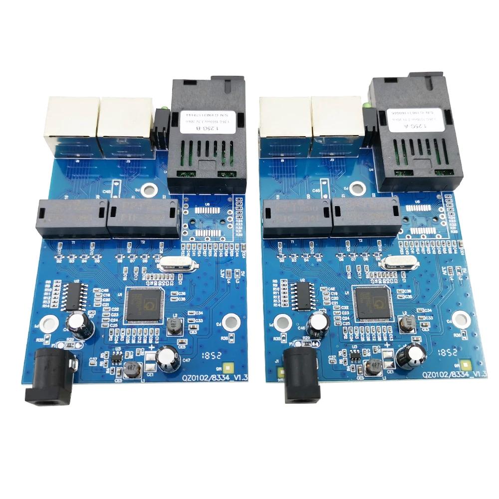 1G2E 10/100/1000M гигабитный Ethernet коммутатор оптоволоконный оптический медиаконвертер