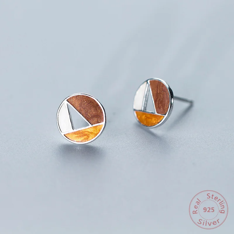 Простые корейские креативные геометрические круглые/треугольные