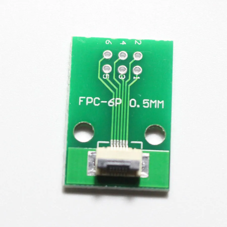 1 шт. 6P FFC FPC адаптер PBC с покрытием 0 5 мм/1 мм Шаг откидной крышки до 2 54 6Pin плоский